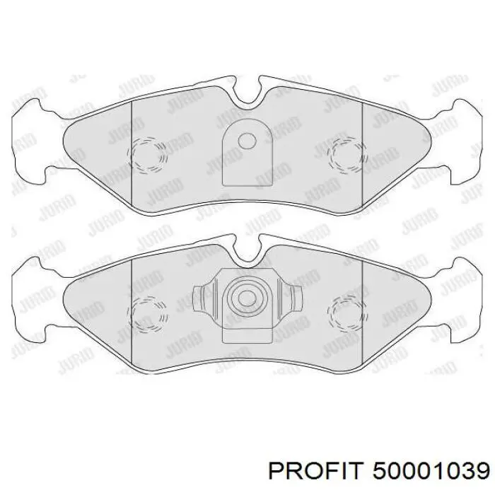 Купить 50001039 Profit Колодки тормозные задние, дисковые
