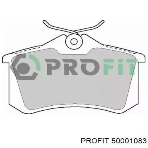 Купить 50001083 Profit Колодки тормозные задние, дисковые