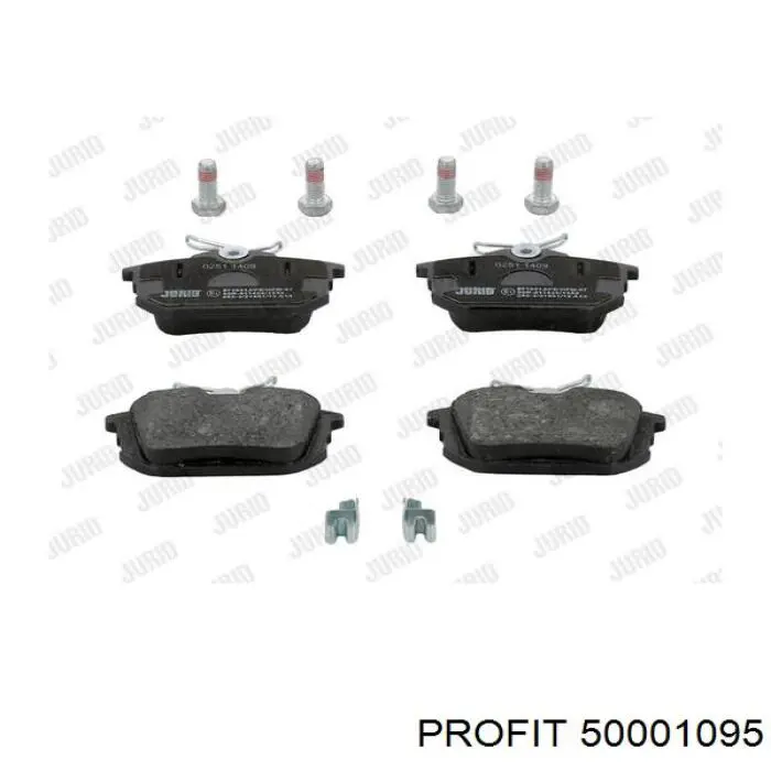 Купить 50001095 Profit Колодки тормозные задние, дисковые