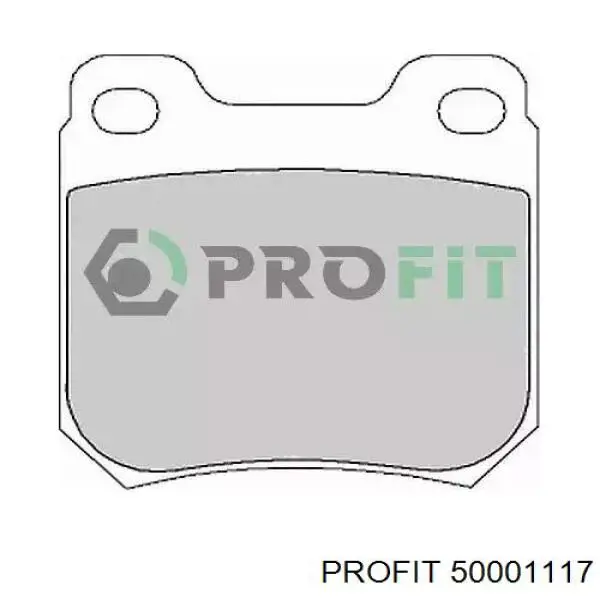 50001117 Profit Колодки тормозные дисковые комплект