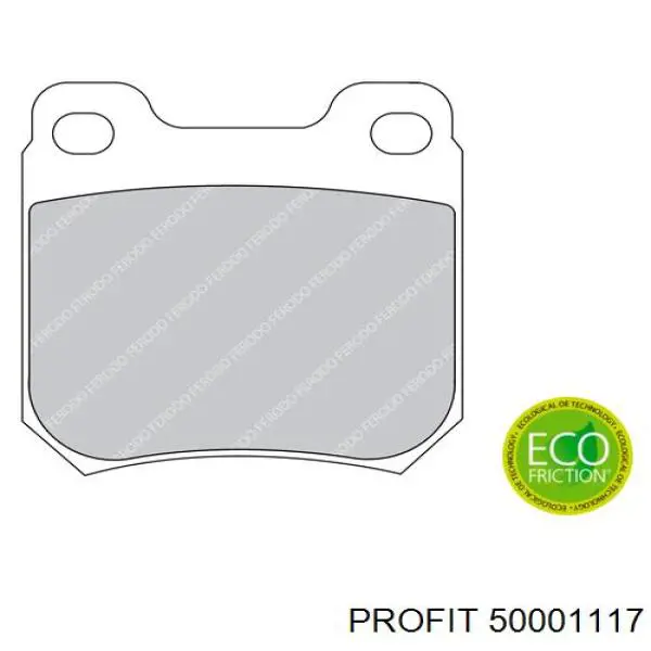 Колодки дисковые  Profit 50001117 цена, от 9.23 USD