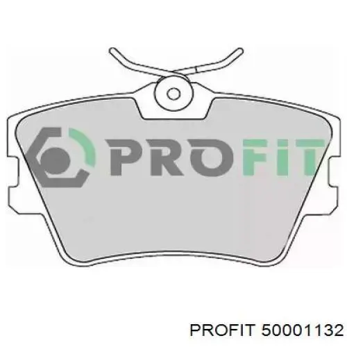 Купить 50001132 Profit Колодки тормозные задние, дисковые