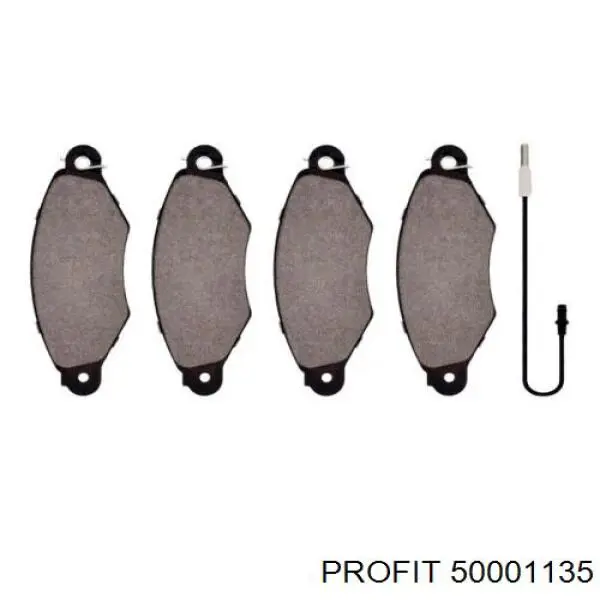 Pastillas de freno delanteras 50001135 Profit