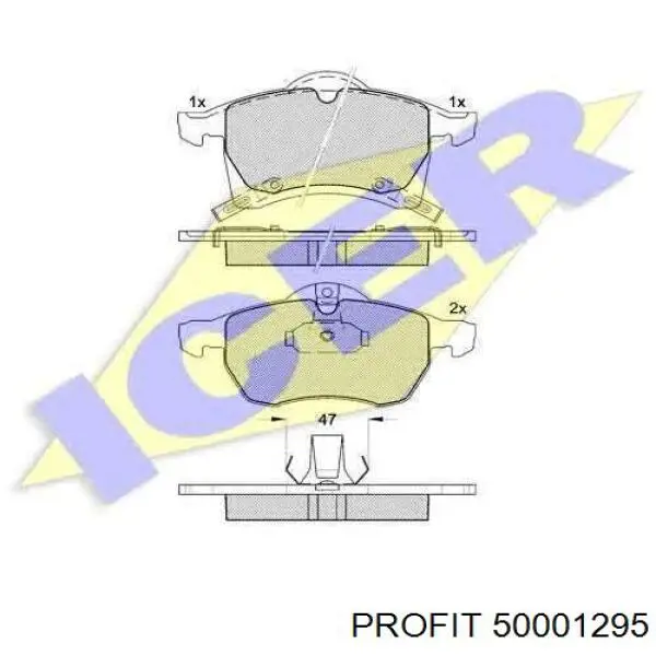 Колодки Profit 50001295 цена, от 17.34 USD