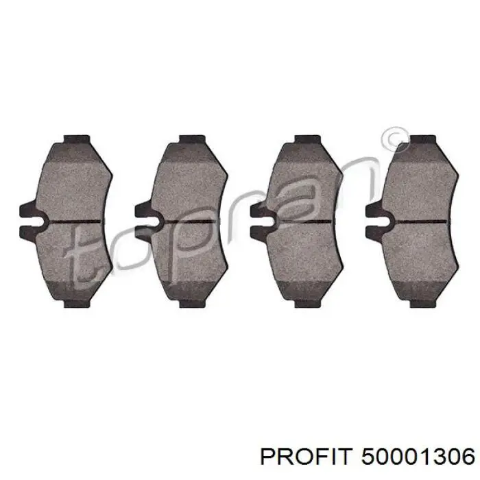 Купить 50001306 Profit Колодки тормозные задние, дисковые