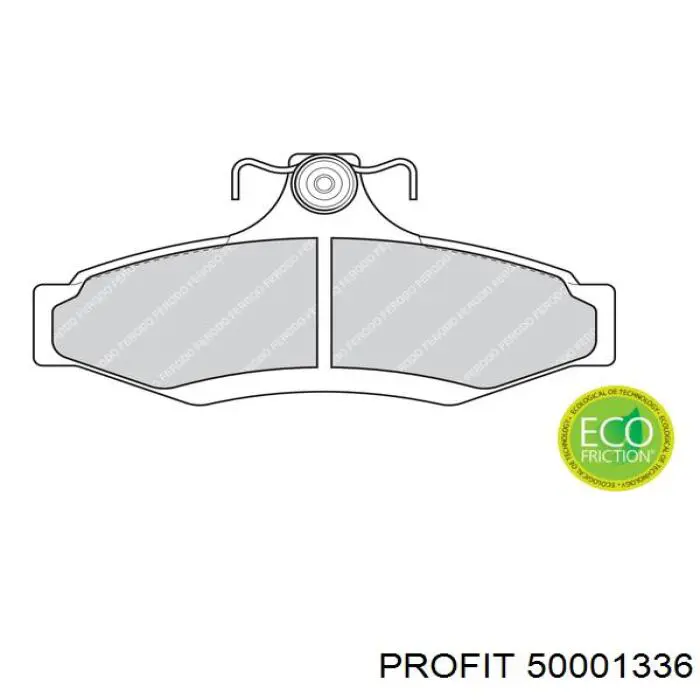 50001336 Profit Колодки тормозные дисковые комплект