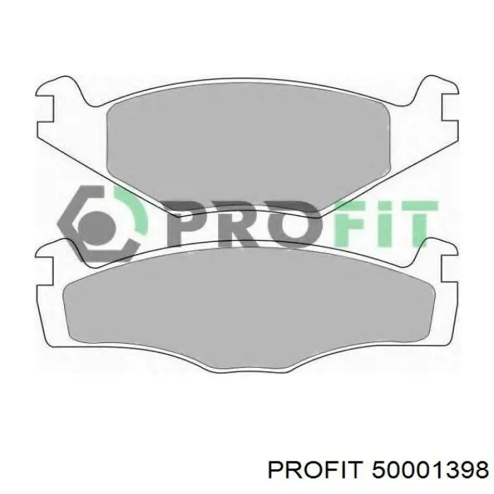 Передние тормозные колодки 50001398 Profit