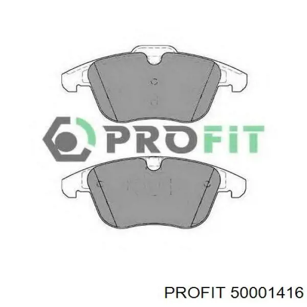 Купить 50001416 Profit Колодки тормозные задние, дисковые