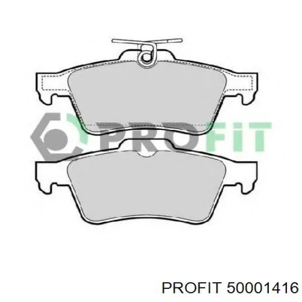 Pastillas de freno traseras 50001416 Profit