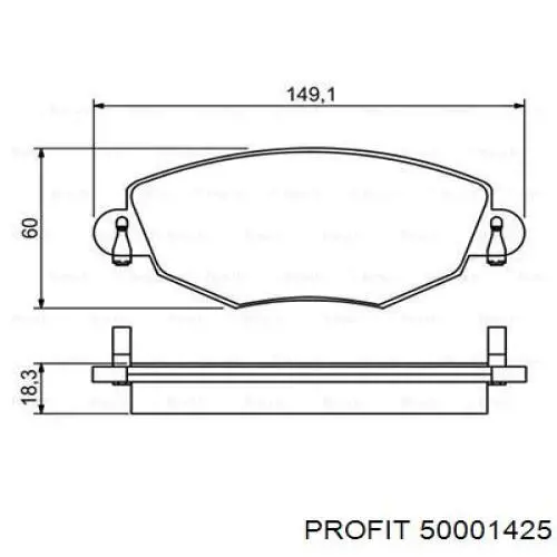 Колодки Profit 50001425 цена, от 19.36 USD