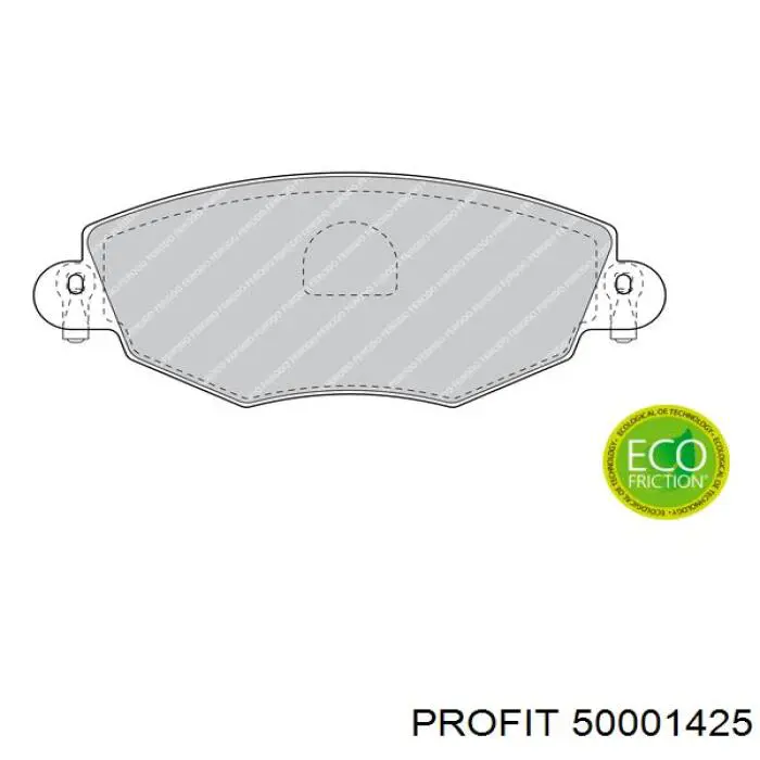 Pastillas de freno delanteras 50001425 Profit