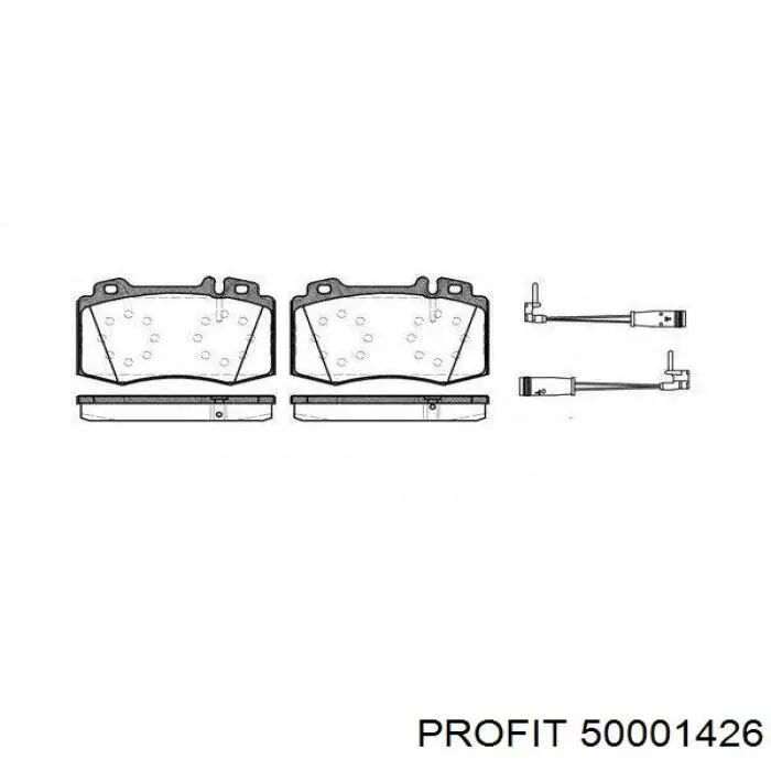 50001426 Profit Колодки передние