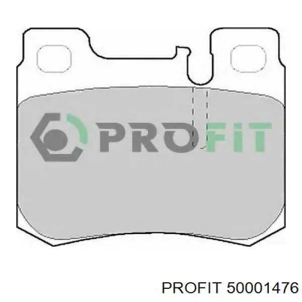 Передние тормозные колодки 50001476 Profit