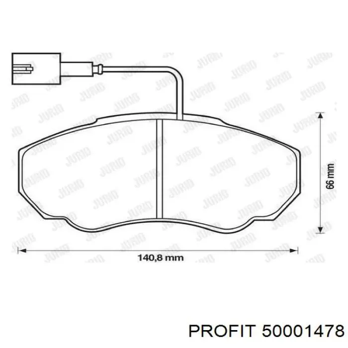 Колодки Profit 50001478 цена, от 18.33 USD