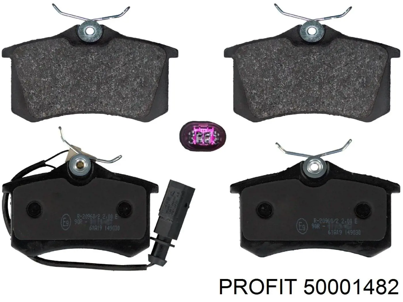 Купить 50001482 Profit Колодки тормозные задние, дисковые