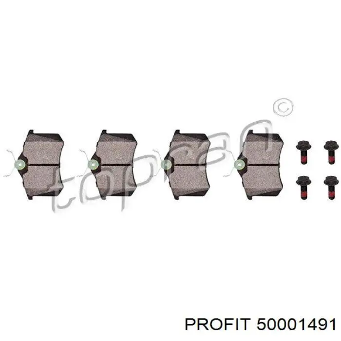 Колодки дисковые  Profit 50001491 цена, от 21.40 USD