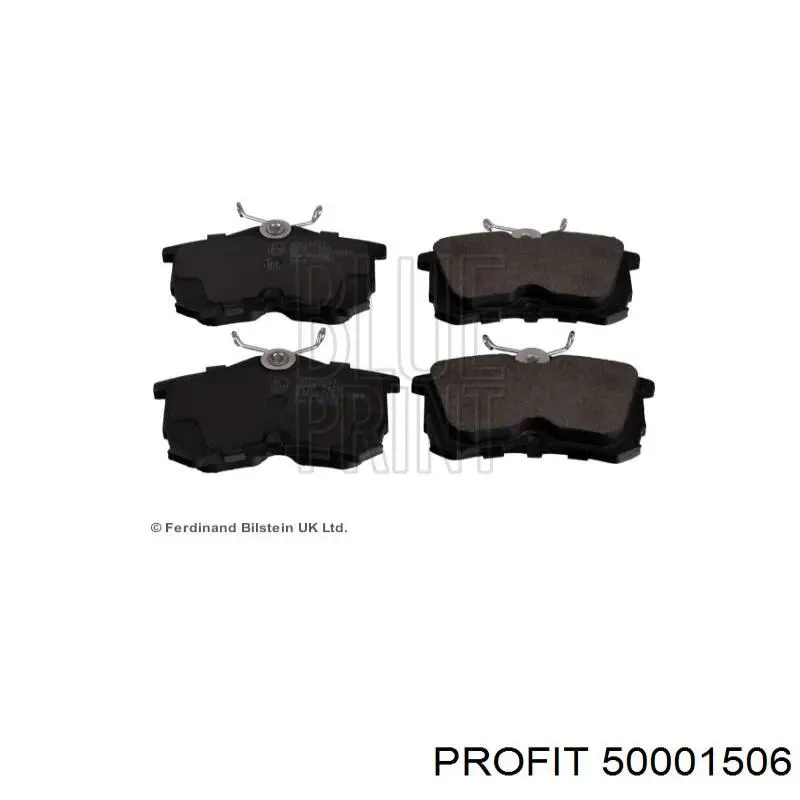 Купить 50001506 Profit Колодки тормозные задние, дисковые