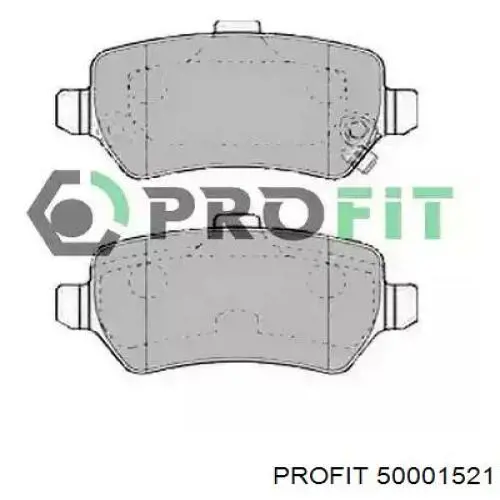 Колодки тормозные задние дисковые Profit 50001521