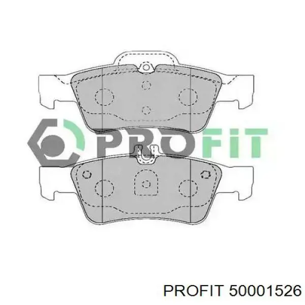 Задние тормозные колодки 50001526 Profit