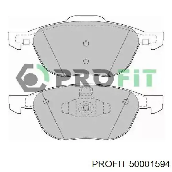 Передние тормозные колодки 50001594 Profit