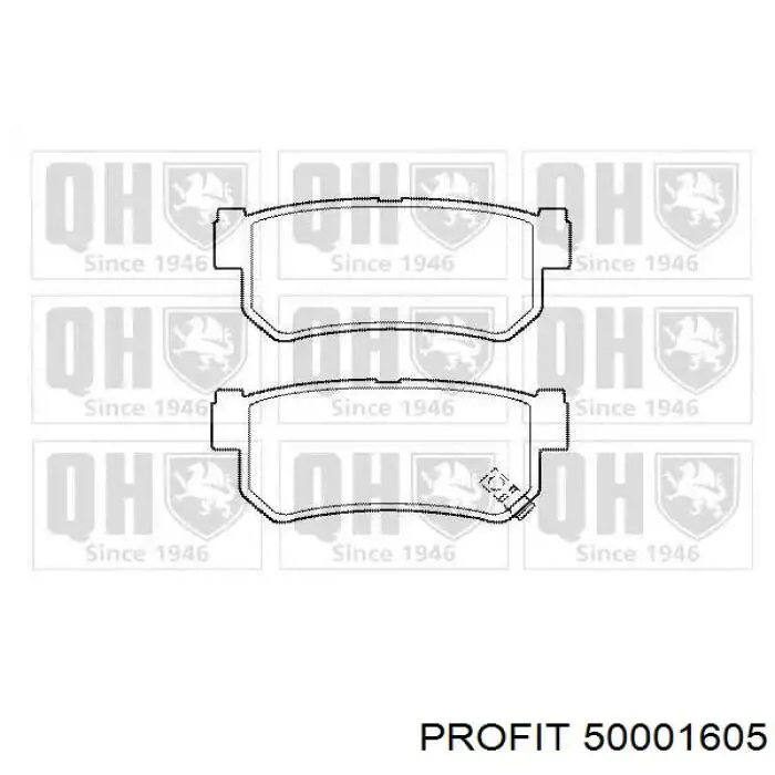 50001605 Profit Колодки передние