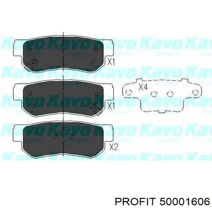 Колодки дисковые  Profit 50001606 цена, от 9.50 USD