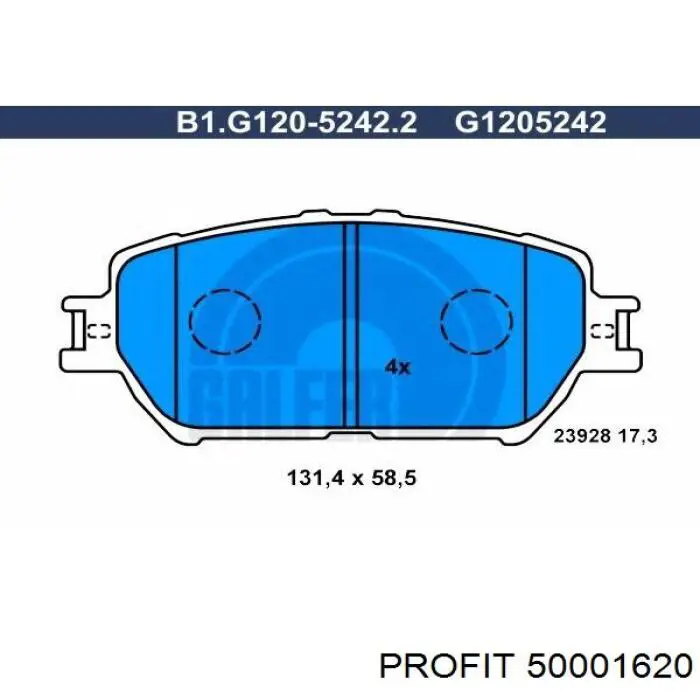 Колодки Profit 50001620 цена, от 15.56 USD