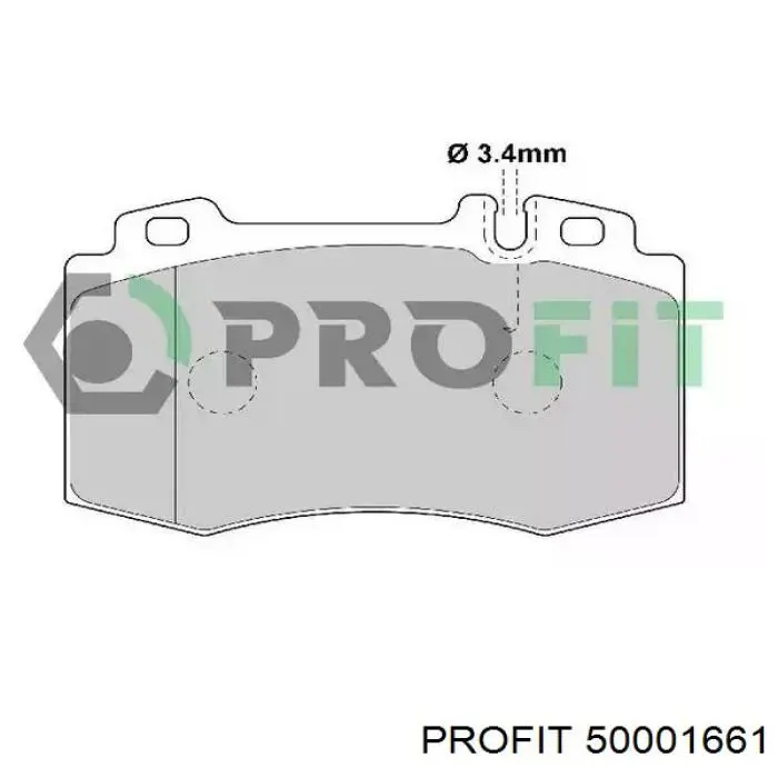 Задние тормозные колодки 50001661 Profit