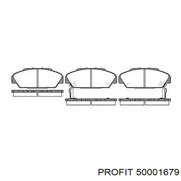 Задние тормозные колодки 50001679 Profit