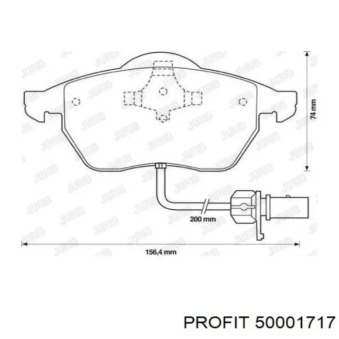 Колодки Profit 50001717 цена, от 21.89 USD