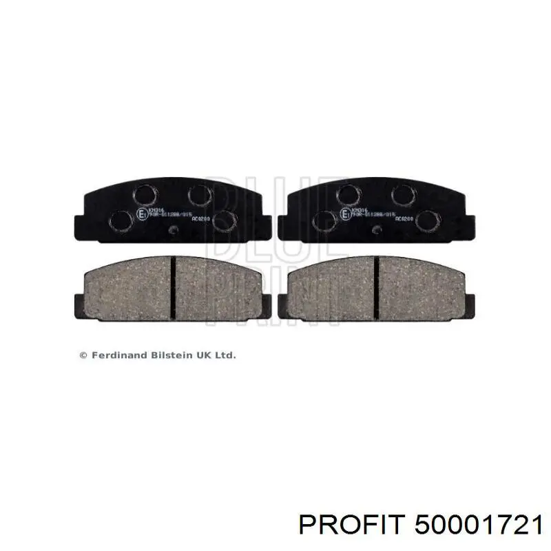 Колодки дисковые  Profit 50001721 цена, от 15.90 USD