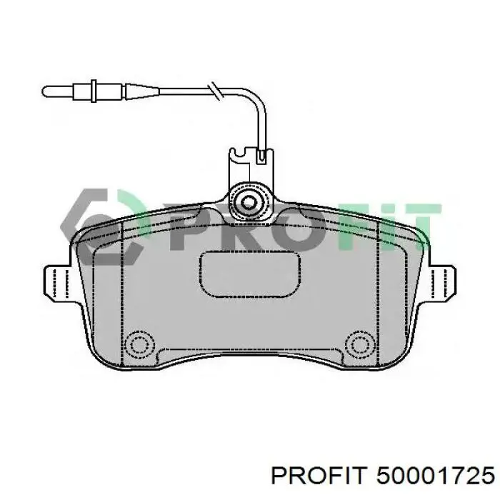 Передние тормозные колодки 50001725 Profit