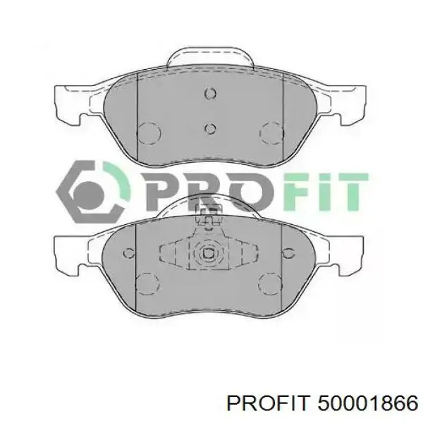 Передние тормозные колодки 50001866 Profit