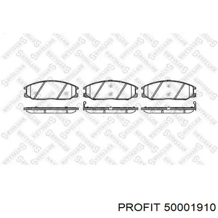 Колодки дисковые  Profit 50001910 цена, от 14.66 USD