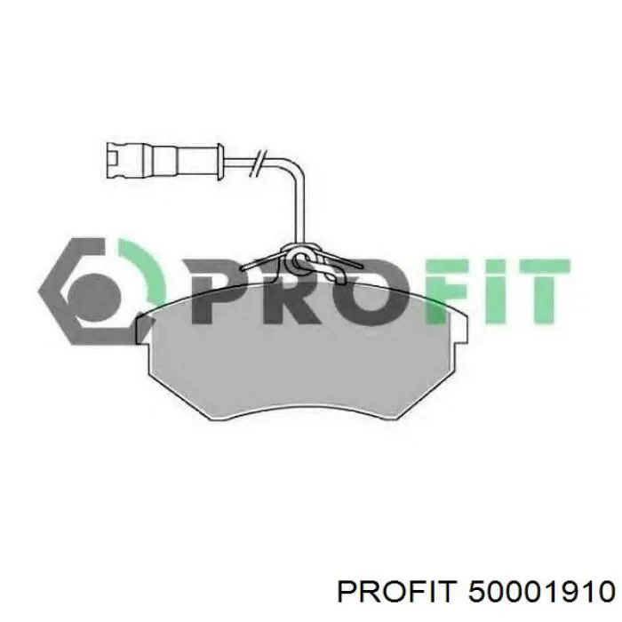 Купить 50001910 Profit Колодки тормозные задние, дисковые