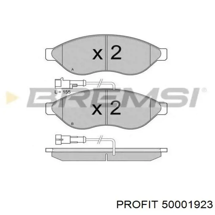 Колодки Profit 50001923 цена, от 24.15 USD