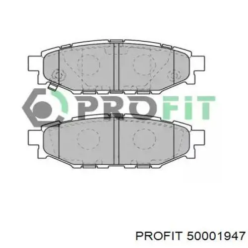Купить 50001947 Profit Колодки тормозные задние, дисковые