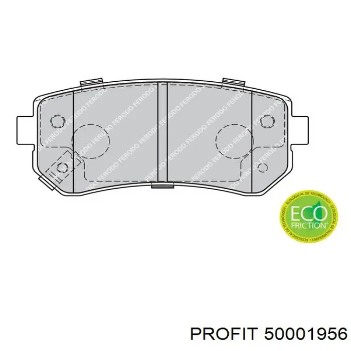 Задние тормозные колодки 50001956 Profit