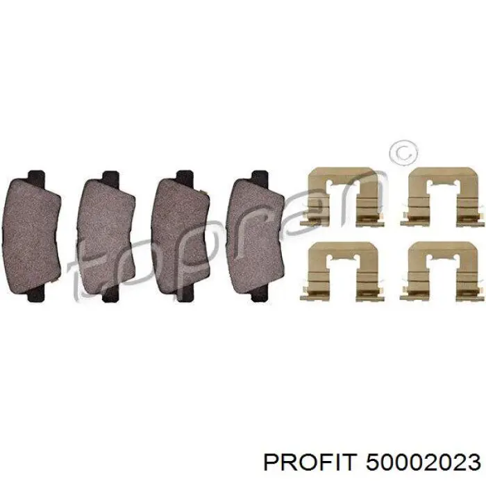 Колодки дисковые  Profit 50002023 цена, от 11.40 USD