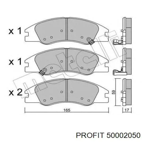 Колодки Profit 50002050 цена, от 18.36 USD