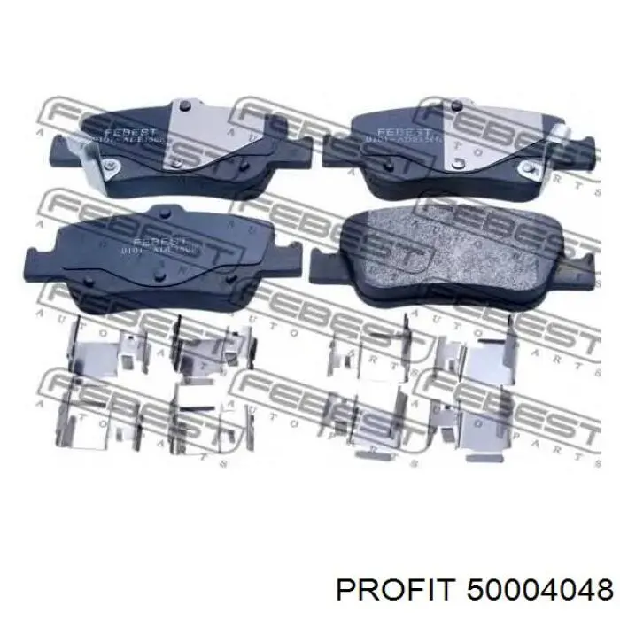 Купить 50004048 Profit Колодки тормозные задние, дисковые