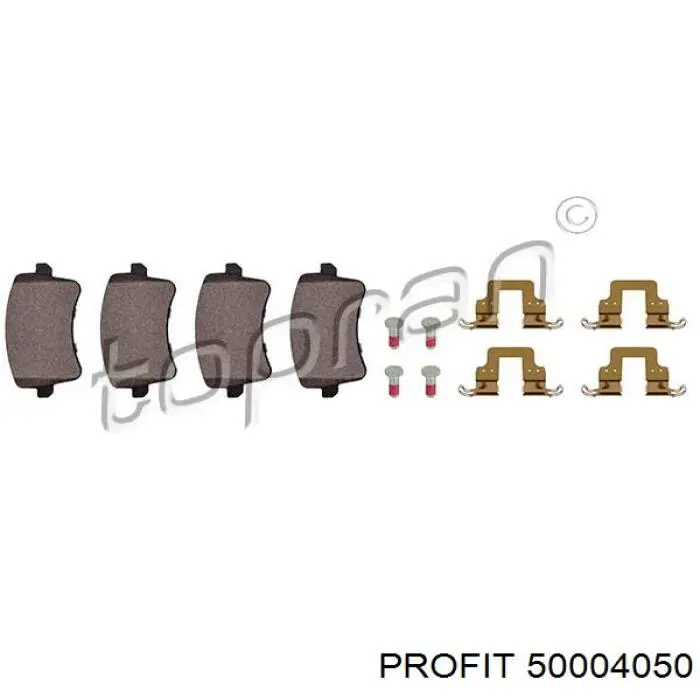 Колодки дисковые  Profit 50004050 цена, от 20.08 USD