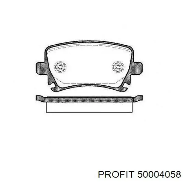 Задние тормозные колодки 50004058 Profit