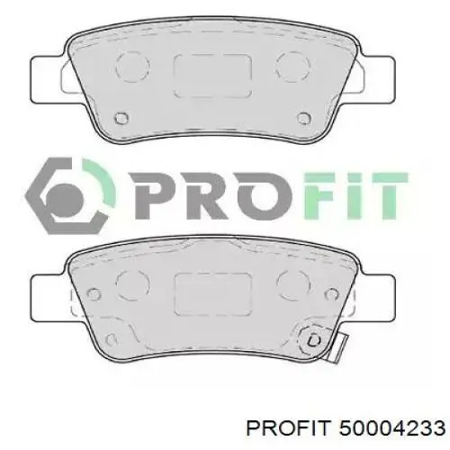 Задние тормозные колодки 50004233 Profit