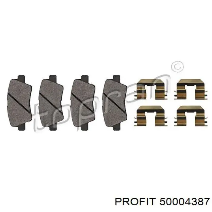 Колодки дисковые  Profit 50004387 цена, от 13.44 USD