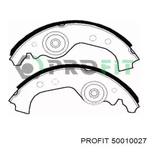 Задние барабанные колодки 50010027 Profit