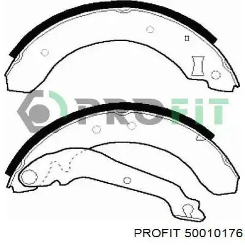 Задние барабанные колодки 50010176 Profit