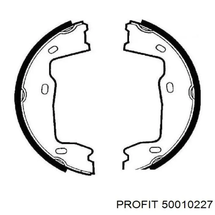 Juego de zapatas de frenos, freno de estacionamiento 50010227 Profit