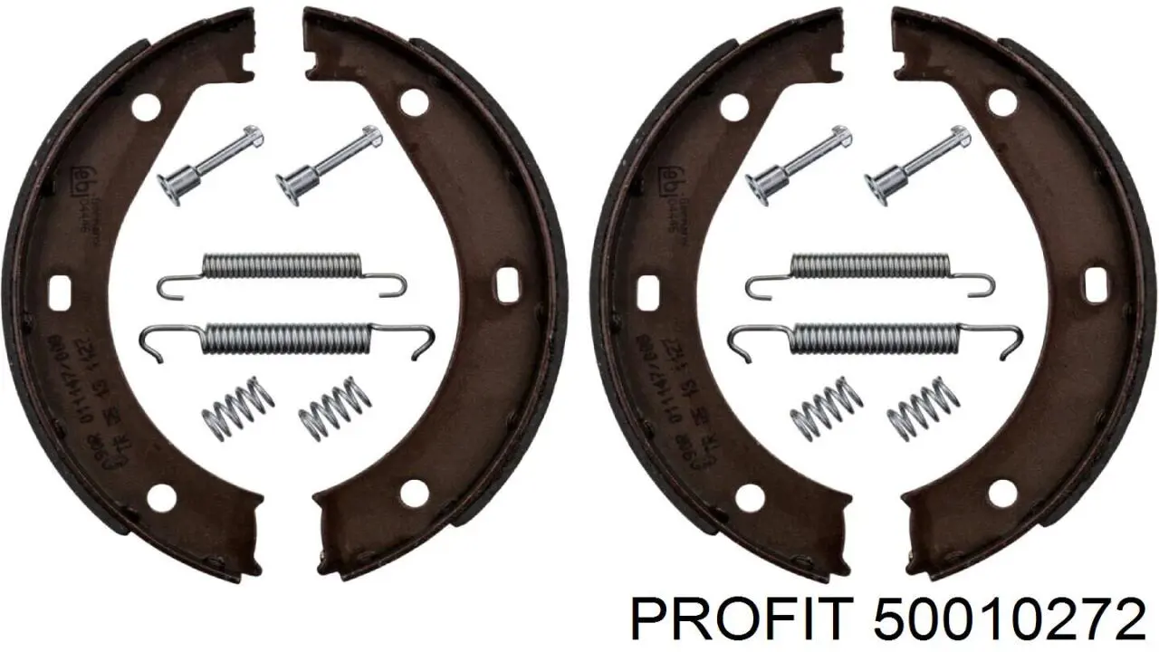 Juego de zapatas de frenos, freno de estacionamiento 50010272 Profit