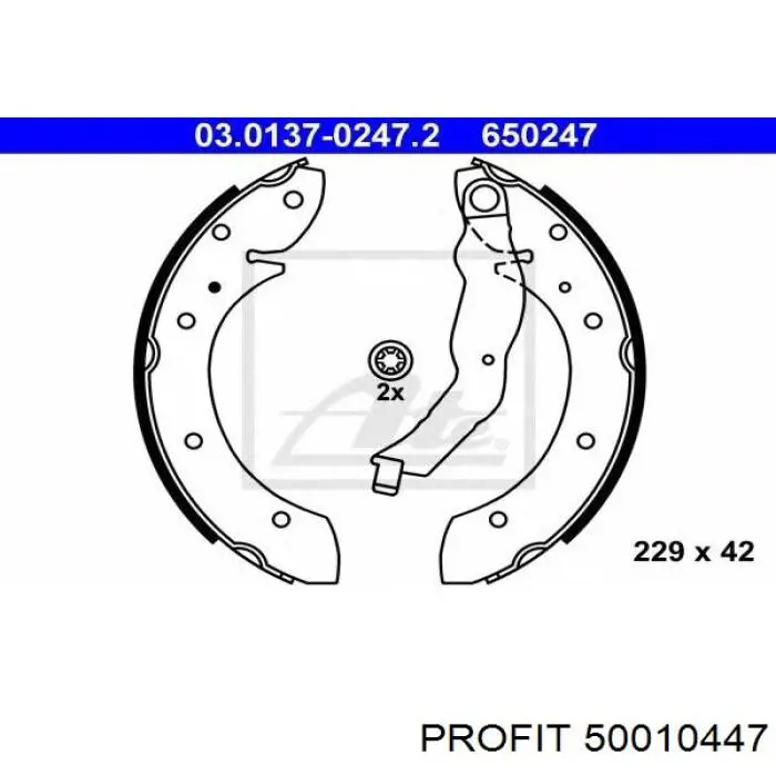 Тормоза рабочие задние ножные и тормозные барабаны Profit 50010447 цена, от 26.20 USD
